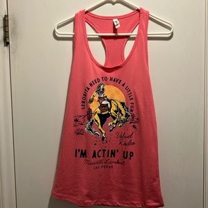 Miranda Lambert velvet rodeo Las Vegas razor back tank top. Size M.